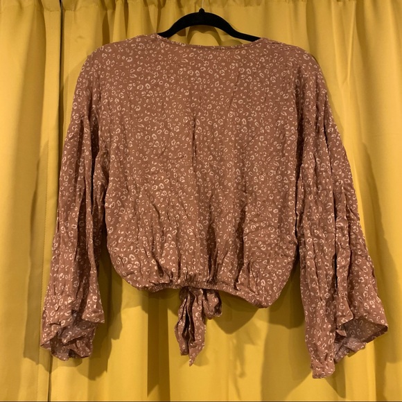 Animal Print Flowing Blouse - Picture 2 of 3